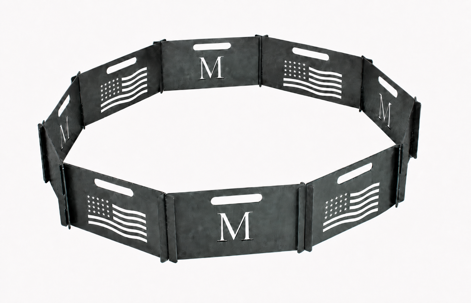 Personalized collapsible fire pit ring